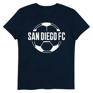 MLS San Diego FC Girls' Short Sleeve Crew Neck T-Shirt - 1 of 1