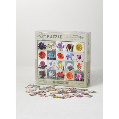 Sullivans Darren Gygi Floral Themed Jigsaw Puzzle 20"W x 16"H Multicolored