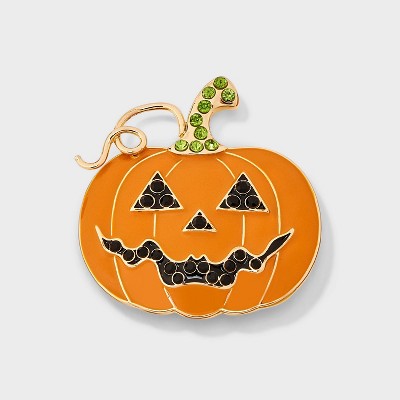 SUGARFIX by BaubleBar Looking Gourd Brooch - Orange