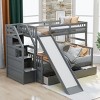 Streamdale Twin over Full Bunk Bed with Drawers, Storage and Slide, Multifunction, Gray - 4 of 4