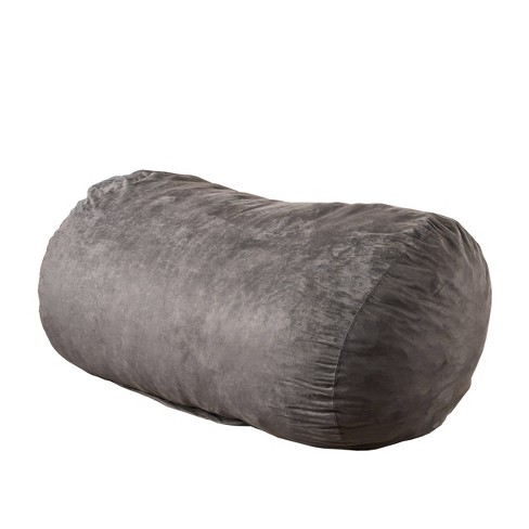 5' Large Bean Bag Chair with Memory Foam Filling and Washable Cover  Charcoal - Relax Sacks