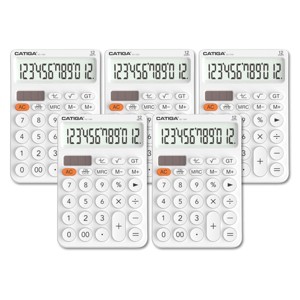 CATIGA 12-Digit Desktop Calculator, Large LCD, Big Buttons, Solar & Battery Dual Power, Standard Functions for Office, Home, School - SD-1292 - 1 of 4