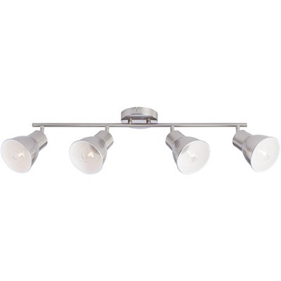 4-Light Brushed Steel Track Fixture for Celling or Wall by Pro Track