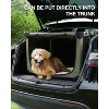 APRILSOUL 36 Inch Collapsible Travel Dog Crate for Medium Large Dogs, Portable Dog Crate 4-Door Foldable Soft Kennel - 4 of 4