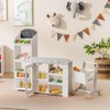 Coatway Kids Grocery Store Playset with Shopping Cart, Scanner, Chalkboard & Checkout Belt - 2 of 4