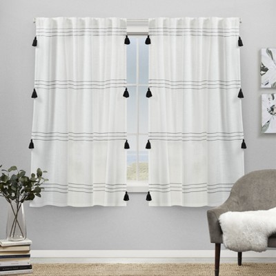 EXCLUSIVE HOME Demi Light Filtering Hidden Tab Top Curtain Panel Pair