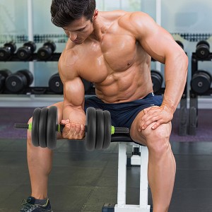 1Pc Polyethylene +Sand Filling 4-In-1 Dumbbell Set,44 Pounds Can Be Combined With Kettlebell - 1 of 4