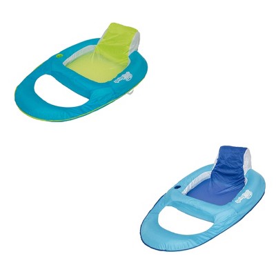 SwimWays Inflatable Pool Lounger w/ SwimWays Swimming Pool Recliner