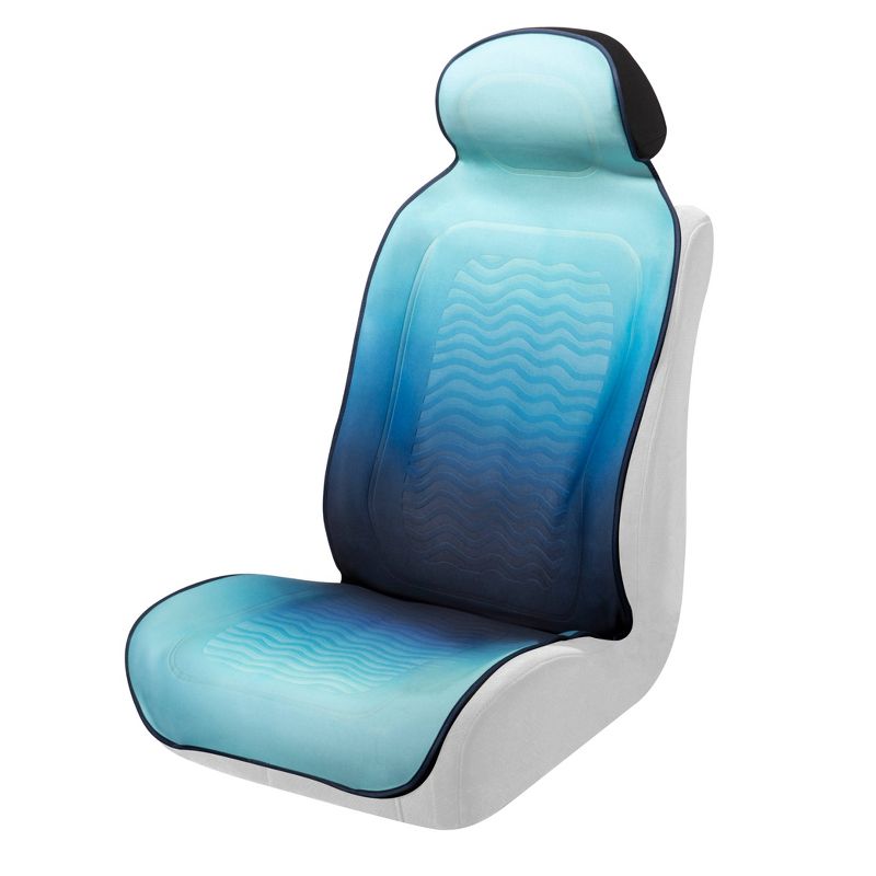Type S 4&#34;x15&#34;x4&#34; Wave Slip-on Waterproof Seat Protector Blue, 2 of 4