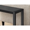 Monarch Specialties Accent Table, Side, End, Narrow, Small, 2 Tier, Living Room, Bedroom, Brown Laminate, Black Metal, Contemporary, Modern - 4 of 4