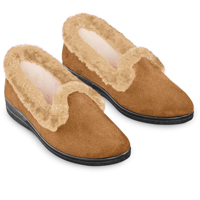 Collections Etc Slip On Cozy Slippers, 3 of 5