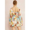 Women's Printed Square Neck Tiered Romper - entro - 2 of 4