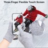 Unique Bargains Touchscreen Winter Anti-Slip Common Size Warm Hiking Gloves 8.7" x 3.5" 1 Pair - 4 of 4
