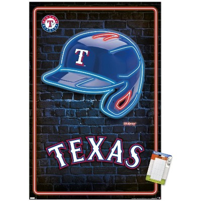 Trends International Mlb Texas Rangers - Logo 22 Unframed Wall Poster Print  White Mounts Bundle 14.725 X 22.375 : Target