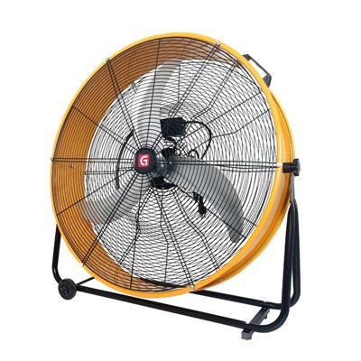 24" Industrial High Velocity Drum Fan, 8800 CFM High Velocity Floor Fan with 3-Speed Control,  Portable Air Circulator for Warehouse, Garage