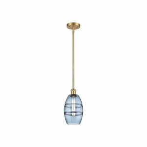 Vaz - 1 Light Stem Hung Mini Pendant In Industrial Style-8.13 Inches Tall and 5.88 Inches Wide - 1 of 1
