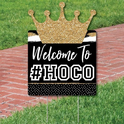 Big Dot of Happiness Hoco Dance - Party Decorations - Homecoming Welcome Yard Sign