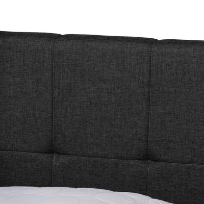 Modern Elegance Charcoal Grey King Upholstered Storage Bed with Tufted Headboard