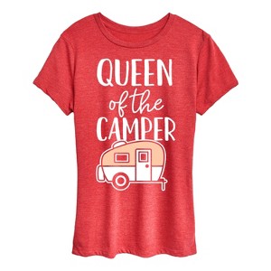 Women's - Instant Message - Queen Of The Camper Short Sleeve Graphic T-Shirt - 1 of 4