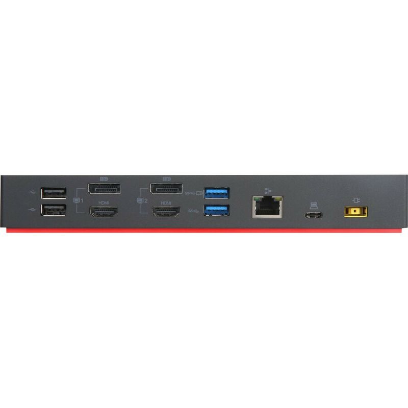 Lenovo ThinkPad Hybrid USB-C with USB-A Dock - for Lenovo ThinkPad Notebook - 135 W Power - 6 x USB Ports - Network (RJ-45), 3 of 4