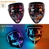 Mask, Halloween LED Mask, 2 Pcs, for Festival Cosplay,  Halloween Costume, Masquerade Parties - 4 of 4