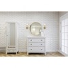 Savoy House Crestwood 1 - Light Wall Light in  Warm Brass - 3 of 3