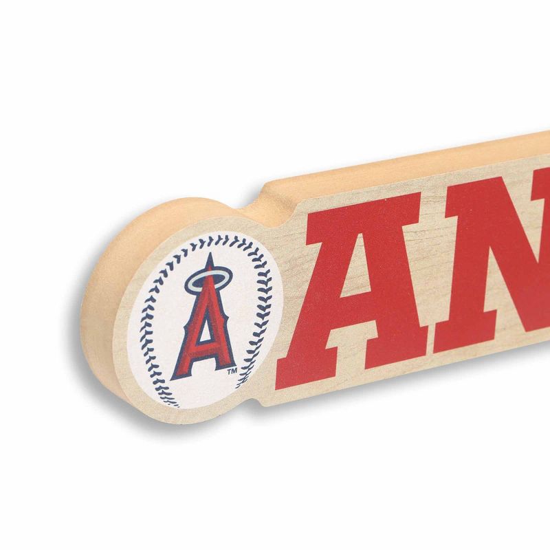 MLB Los Angeles Angels Chunky Wood Wall Sign, 4 of 5