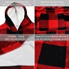 Catalonia Women's Oversized Flannel Blanket Hoodie - Cozy Wearable Plush Fleece Pullover, Soft Lounge Sweatshirt for Home, Camping, Outdoor Comfort - 4 of 4