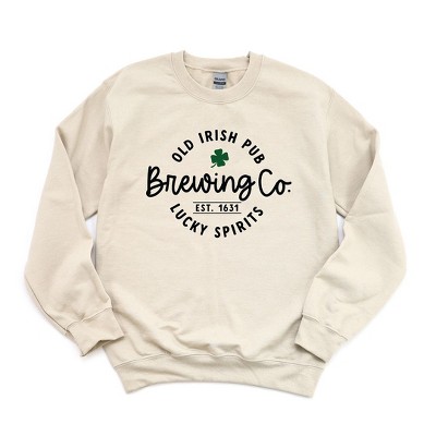 Simply Sage Market Women's Graphic Sweatshirt Old Irish Brewing Co. St. Patrick's Day