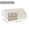 Unique Bargains Makeup Organizer W/ 2 Drawer 8 Grids 1 Pc - 4 of 4