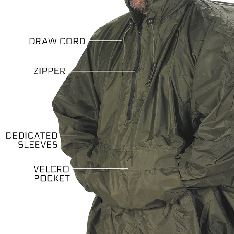 Snugpak Patrol Poncho, Waterproof, One Size, Lightweight, Suitable for Hiking, Camping, and Hunting, 3 of 7
