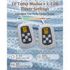 Heated Electric Throw Blanket, Waffle Electric Blanket with 6 Heat Settings & 4-Hour Auto-Off, Machine Washable, White - 2 of 4