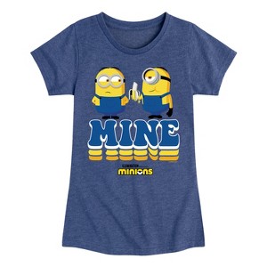 Girls' - Despicable Me Minions - Mine Mine Mine Fitted Short Sleeve Graphic T-Shirt - 1 of 4