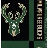 NBA Milwaukee Bucks 60"x70" Reverse Block Wordmark Double Sided Flannel Fleece Blanket - 2 of 3