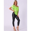 Allegra K Women's Metallic Off Shoulder Short Sleeve Boat Neck Blouse - 4 of 4