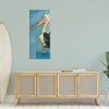 Stupell Industries Pelican Bird Over Blue Planked Pattern Animal Painting, 20" x 48" - 2 of 4