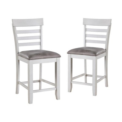 New Classic Furniture,Richland Counter Chair Set of 2 - Gray