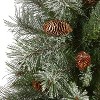 3ft. Snowed Pine Artificial Christmas Tree with 135 Branches & Pine Cones – Petite Winter Holiday X-Mas Accent - 3 of 4