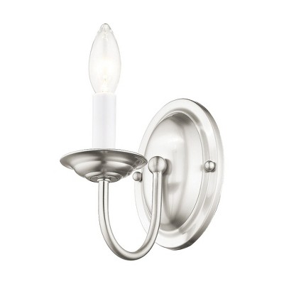Elegant Williamsburg White Jelly Jar Dimmable Wall Sconce