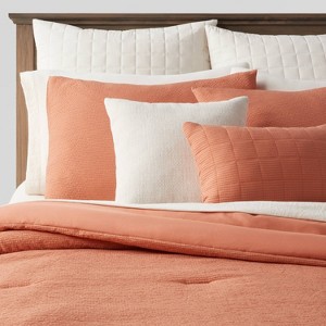 12pc Micro Texture Comforter & Sheet Bedding Set - Threshold™ - 1 of 4