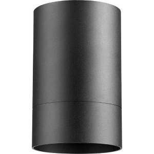 Quorum Lighting Architectural Noir Flush Mount Light, 1 Light, 4.25 x 7, Damp Rated - 1 of 1