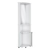 HomeRoots 75" White Wood Corner Bar Cabinet With Three Shelves - 4 of 4