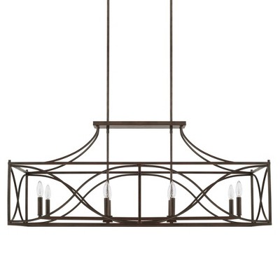 Capital Lighting Tybee 8 - Light Chandelier in  Nordic Grey