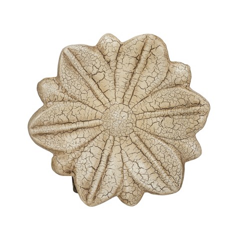 Flower Trinket Tray White Paper Mache By Foreside Home & Garden : Target