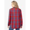 Woman Within Plus Size Pintucked Flannel Shirt - 3 of 4