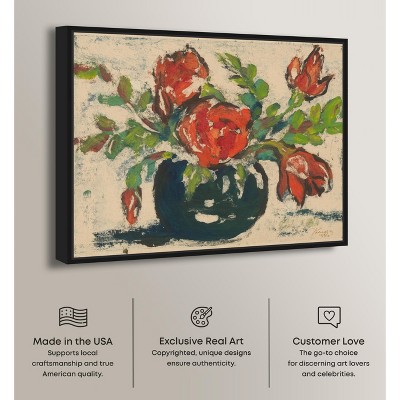Art Remedy Floral of Gentle Elegance Elegant realistic Floral Wall Art Framed
