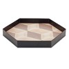 Melrose Geometric Wooden Tray (Set of 3) - 3 of 4