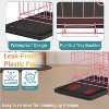 FDW 18-48in Dog Crates for Dogs Folding Mental Wire Crates Dog Kennels Pet Crate with Removable Tray and Handle - 3 of 4