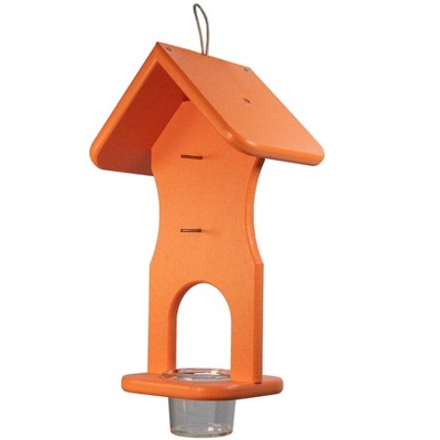 JCs Wildlife Hourglass Jelly and Double Fruit Orange Oriole Bird Feeder - Feed 4 Orange Halves and Grape Jelly - Made in the USA