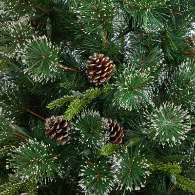 4ft Snow Tipped Pine Artificial Christmas Tree with Lights